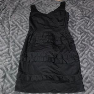 Silk lined ruffled cotton dress